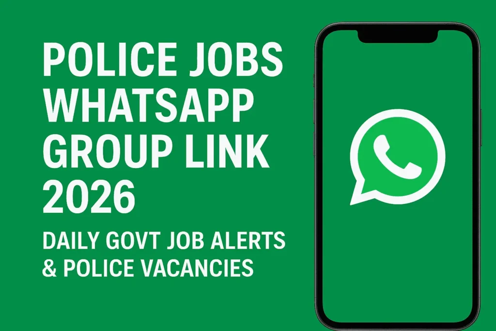 Police jobs whatsapp group link 2026 new